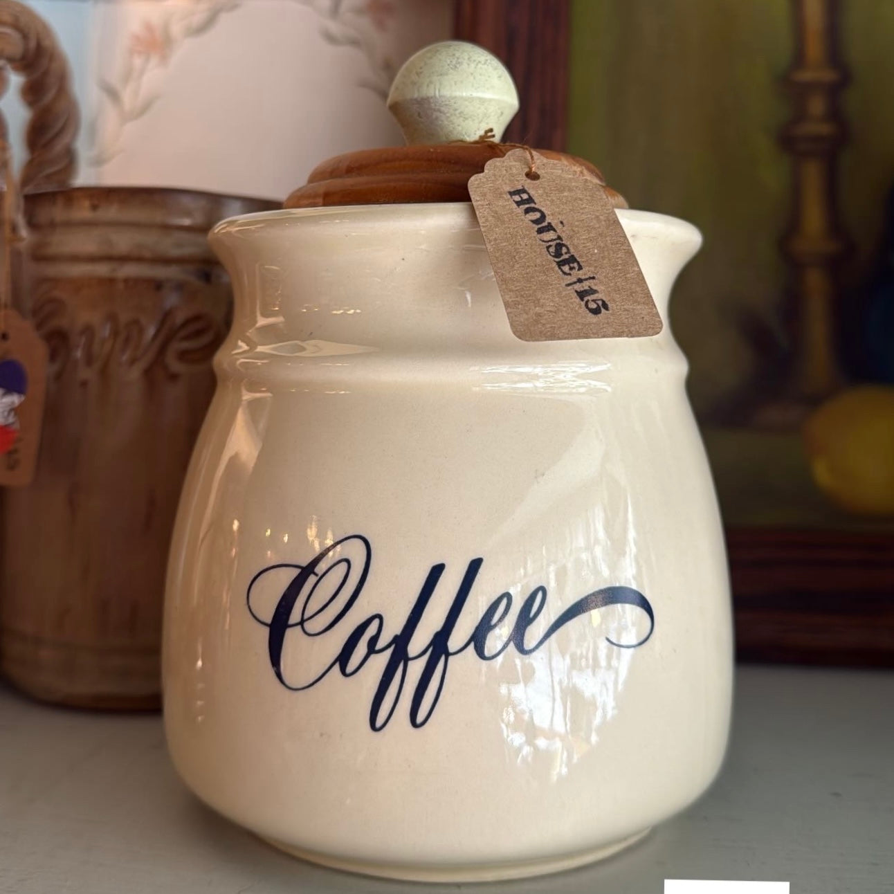 Ceramic Lidded Coffee Canister