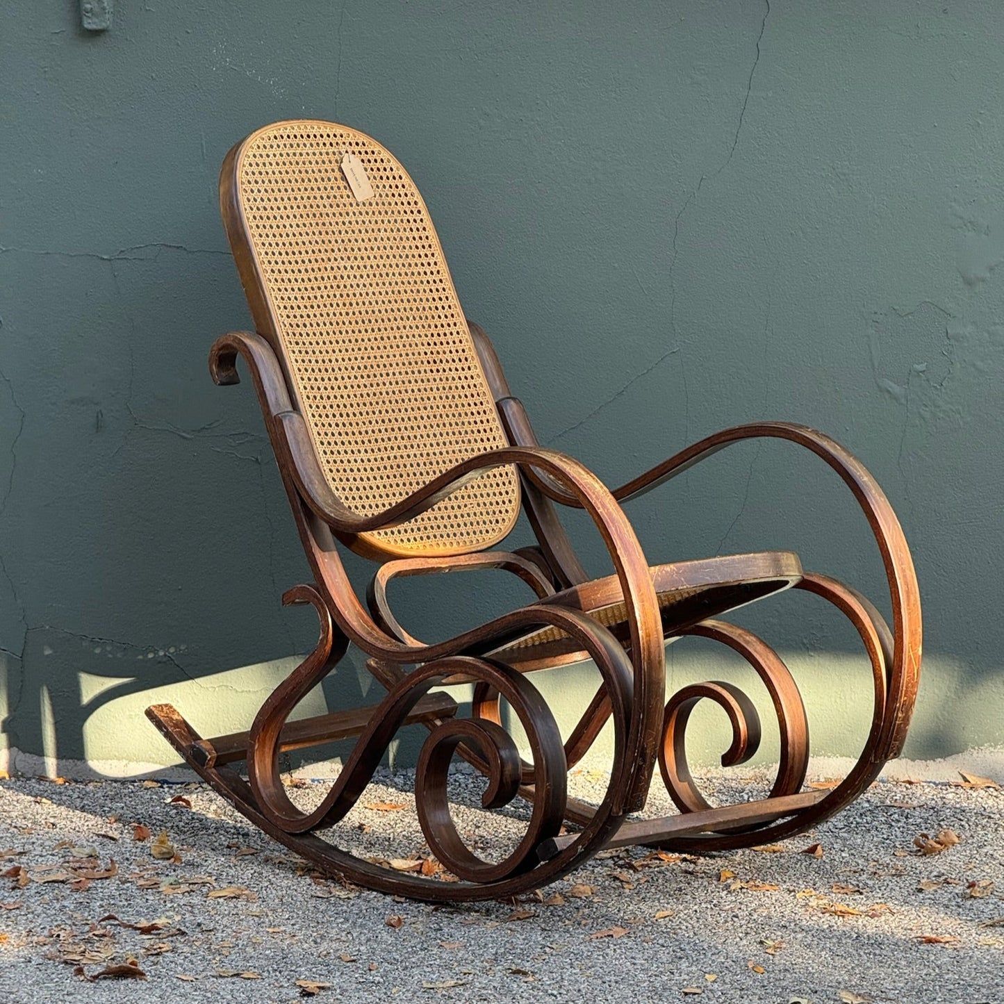 Vintage Bentwood & Cane Rocking Chair