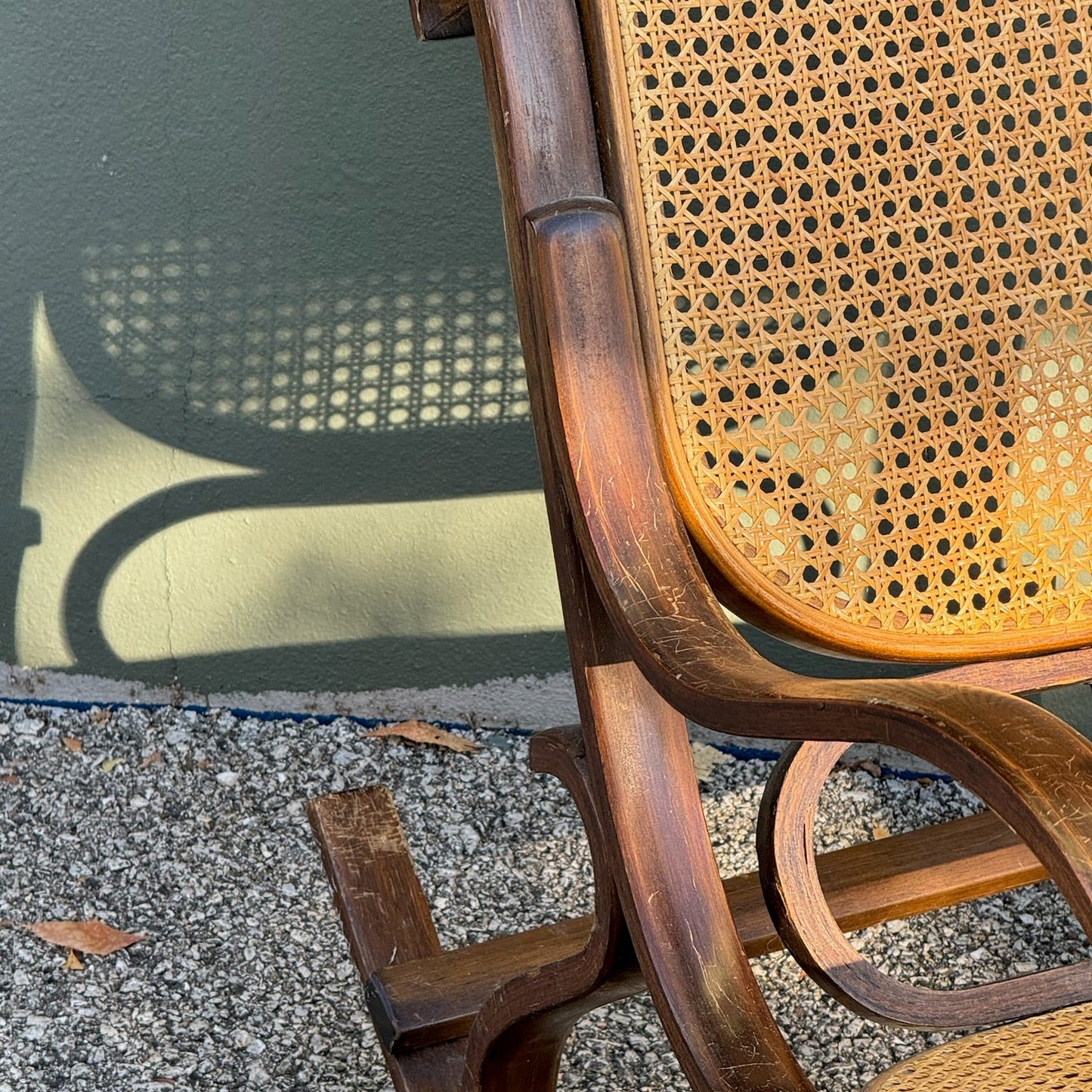 Vintage Bentwood & Cane Rocking Chair