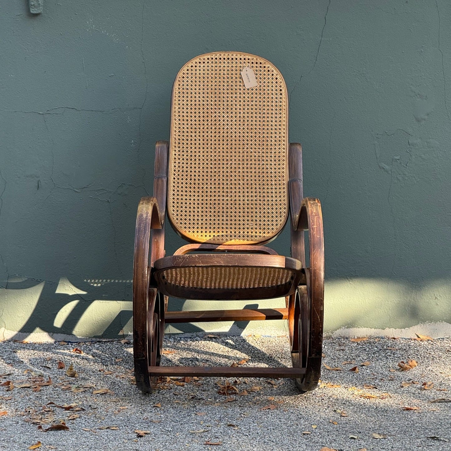 Vintage Bentwood & Cane Rocking Chair