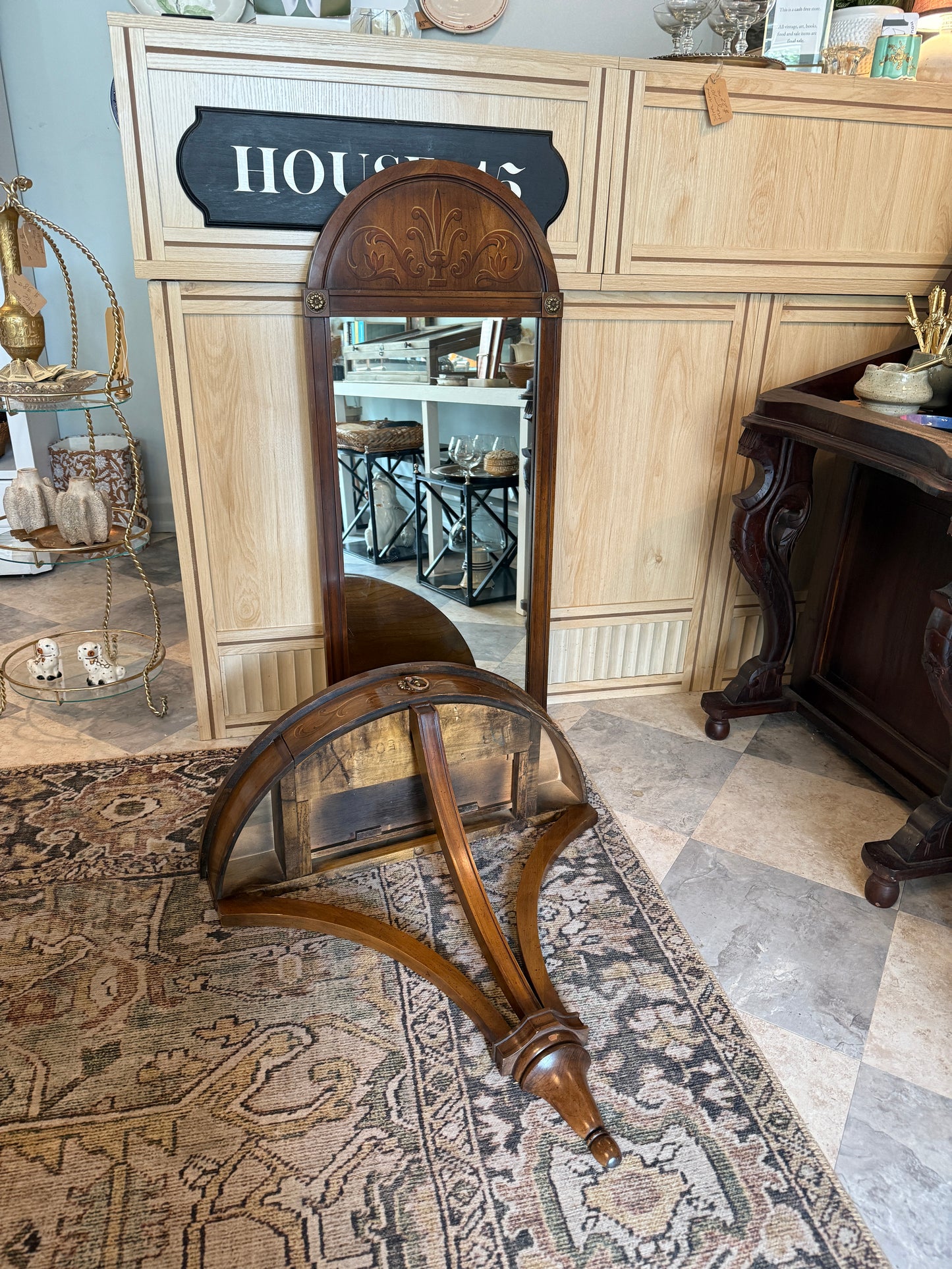 Vintage Console Table with Mirror