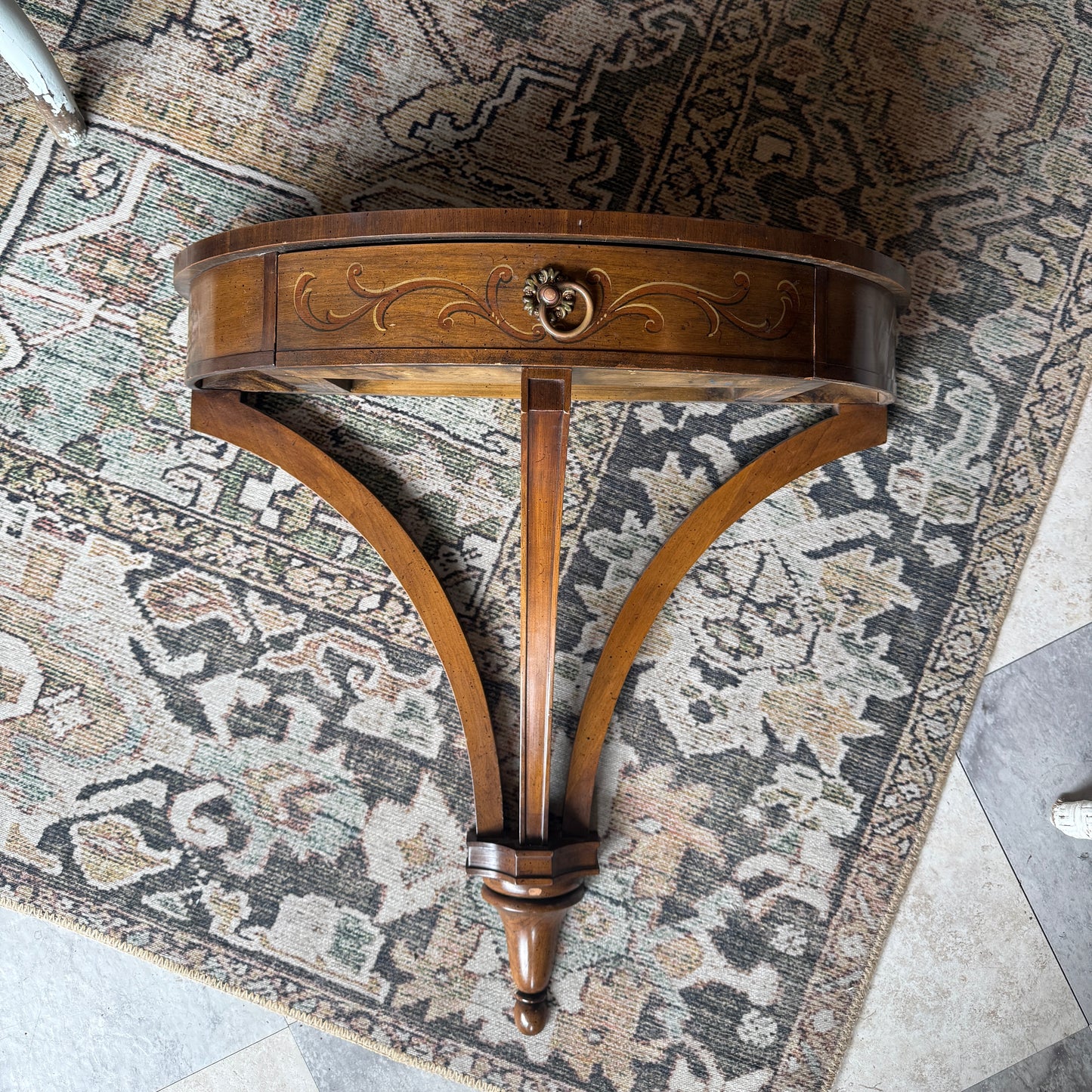 Vintage Console Table with Mirror