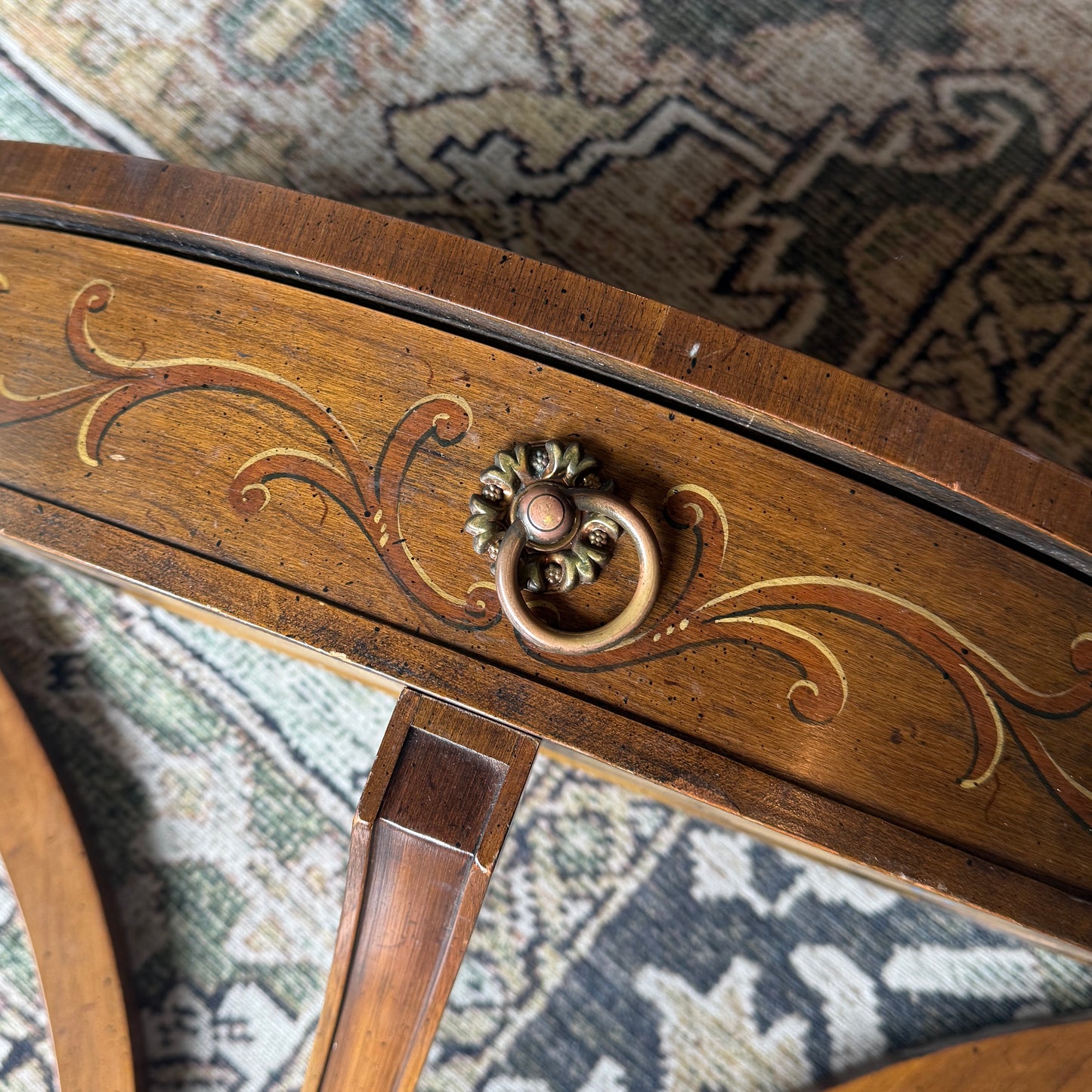 Vintage Console Table with Mirror