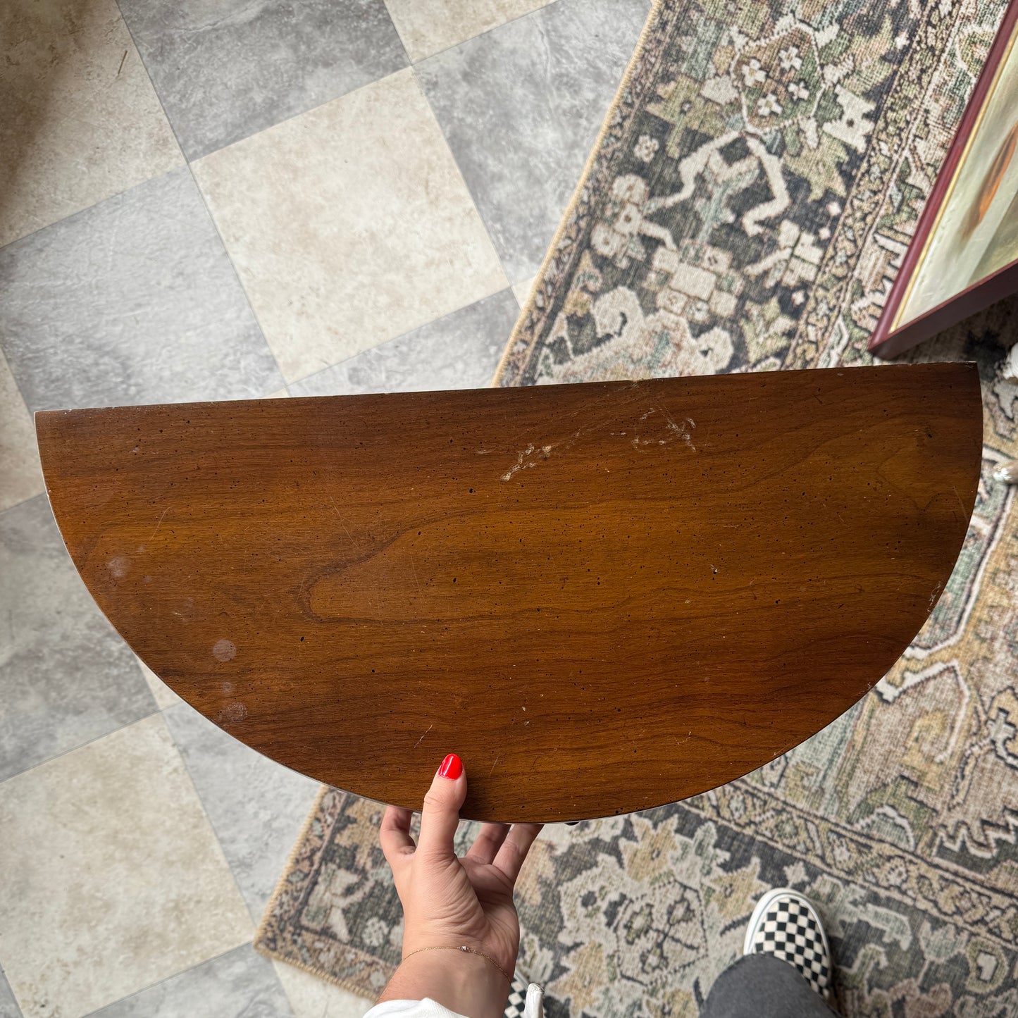 Vintage Console Table with Mirror