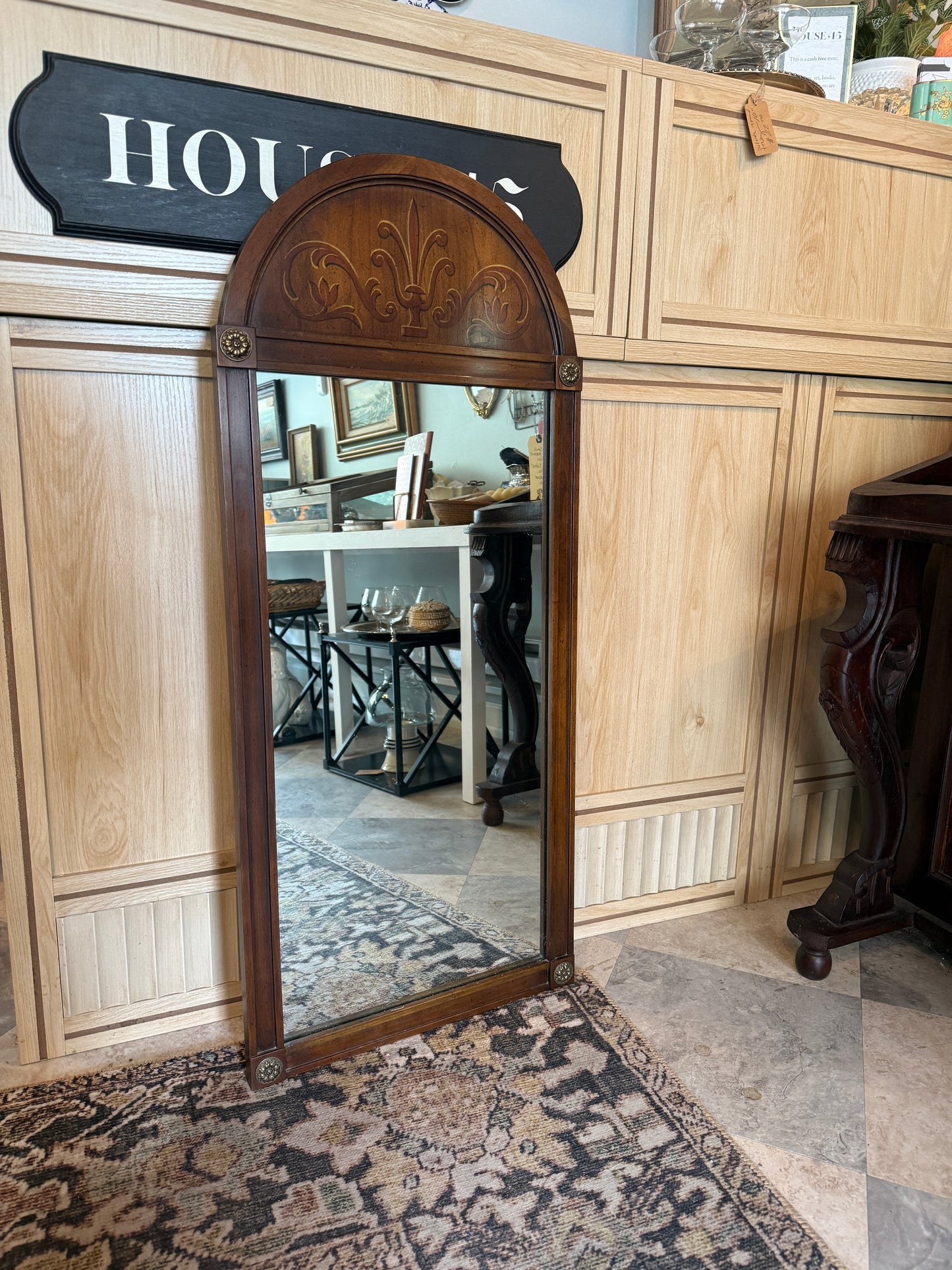Vintage Console Table with Mirror