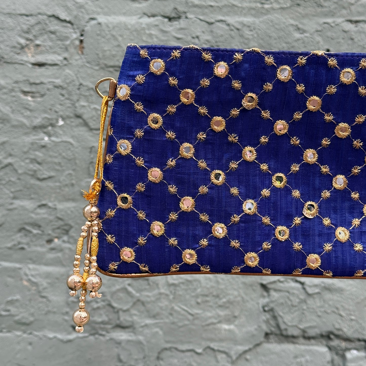 Blue & Mirrors Clutch
