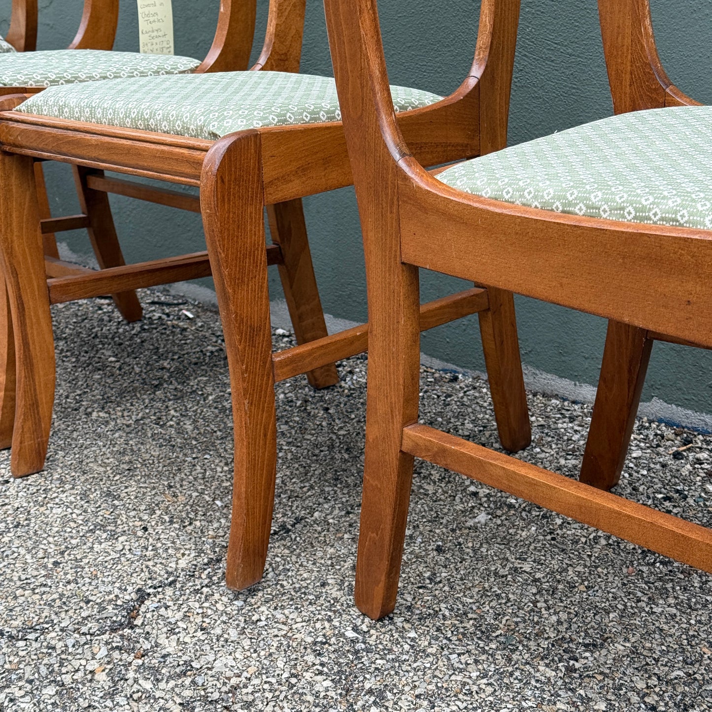 Vintage Set of Custom Upholstered Dining Chairs