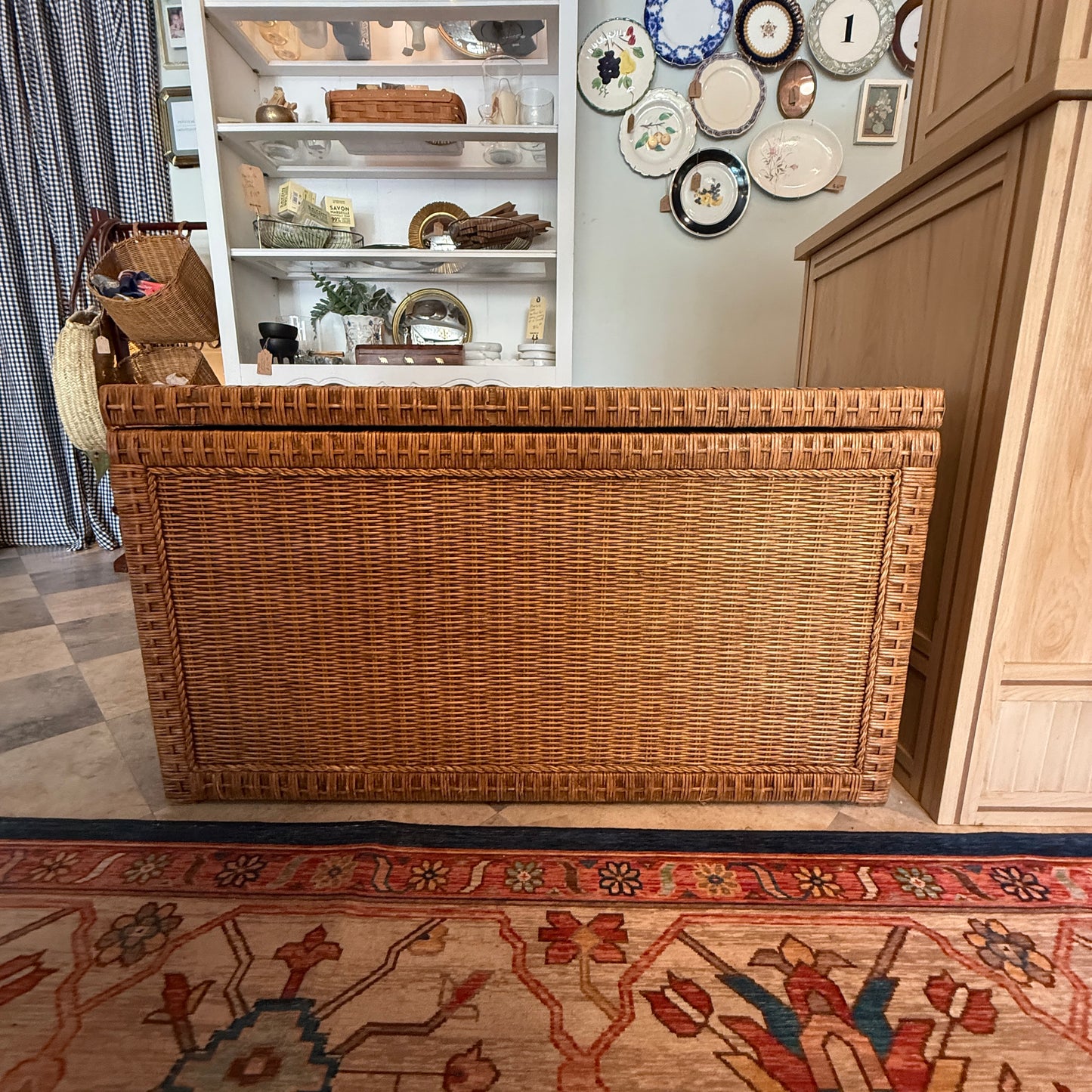 Vintage Wicker Chest