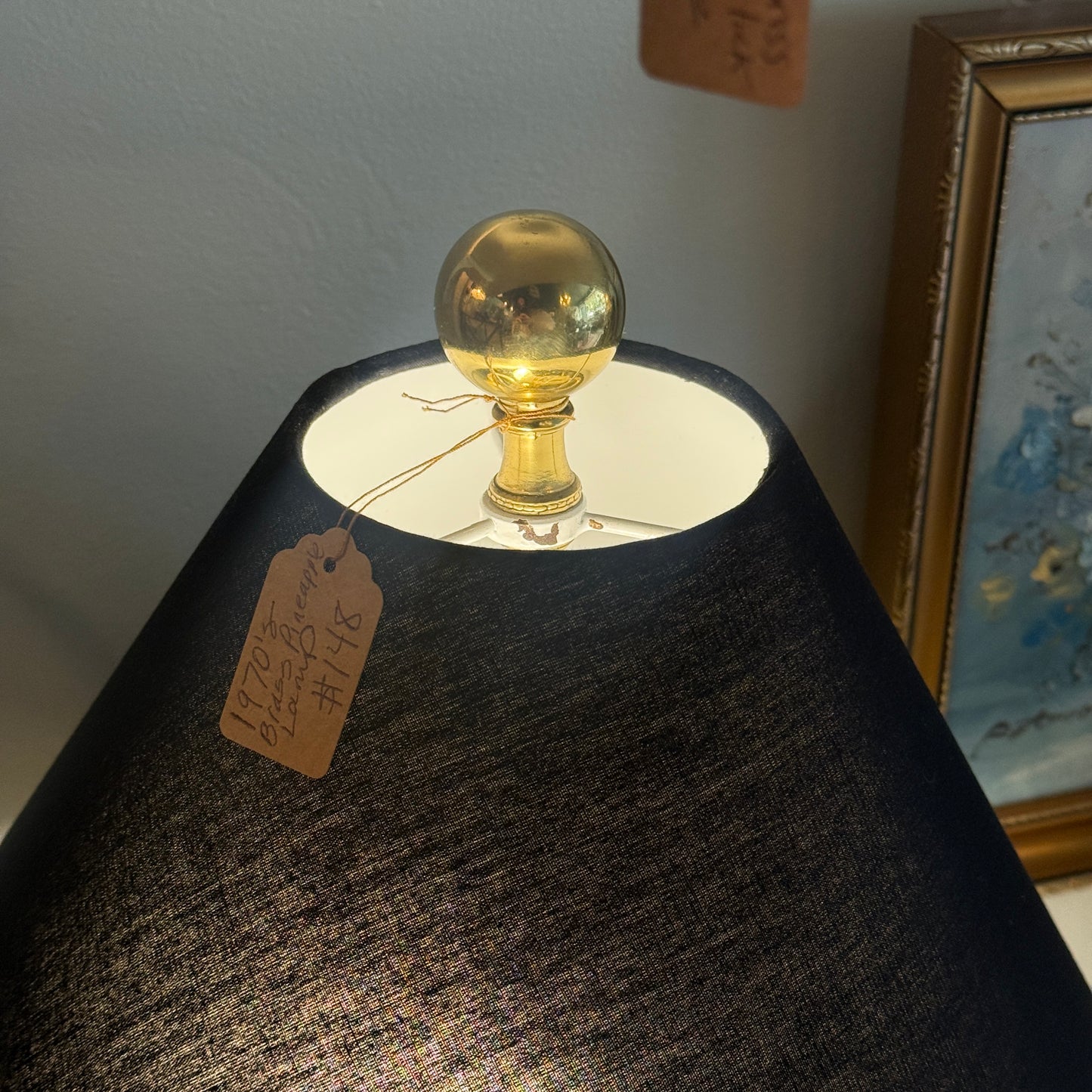 1970s Brass Pineapple Lamp