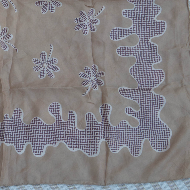 Mod Flowers French Scarf