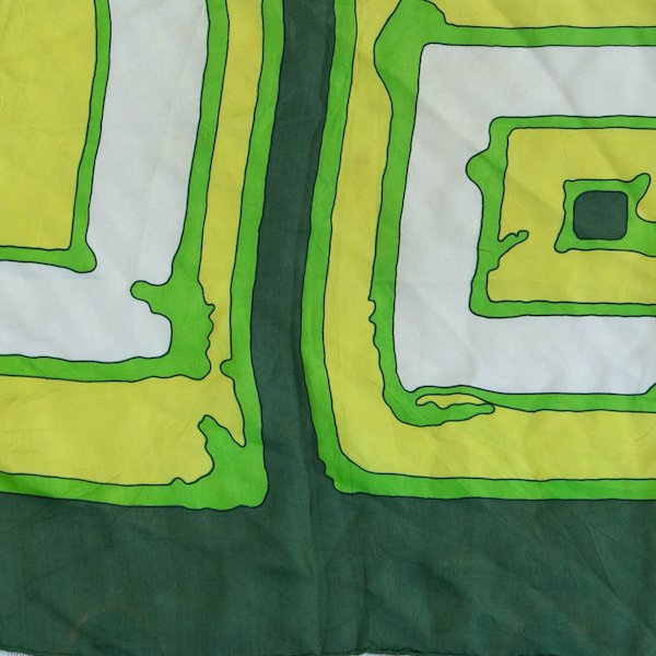 Green & Yellow French Scarf
