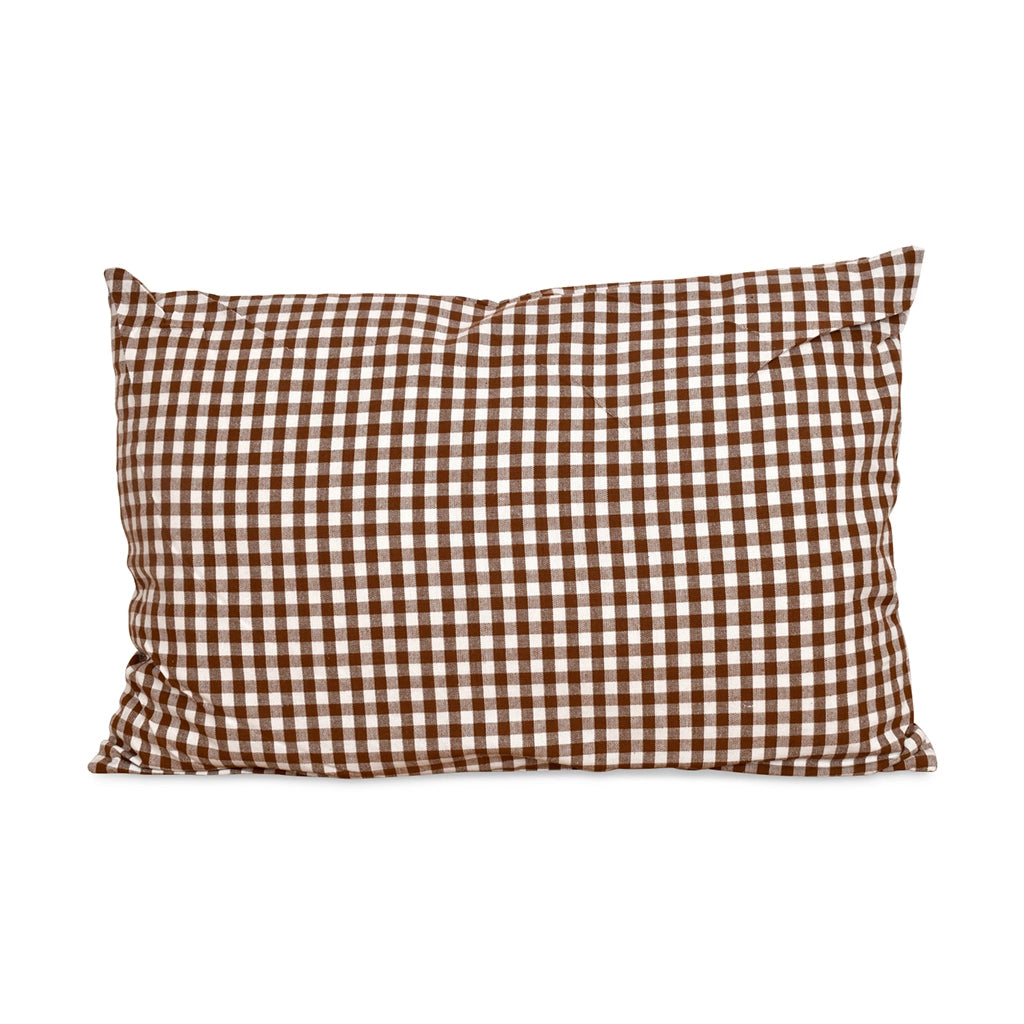 Brown Gingham Pillow