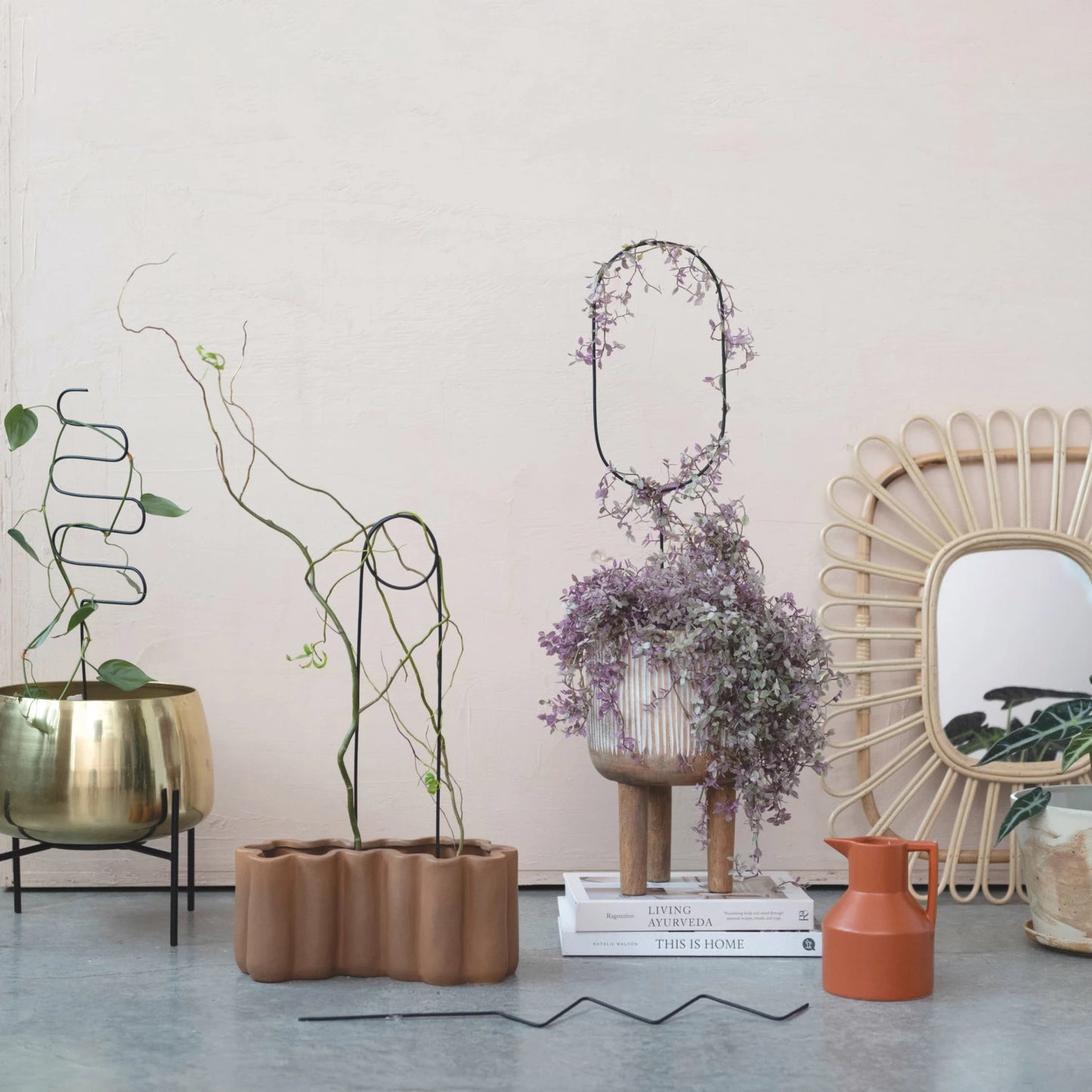Handmade Rattan Mirror