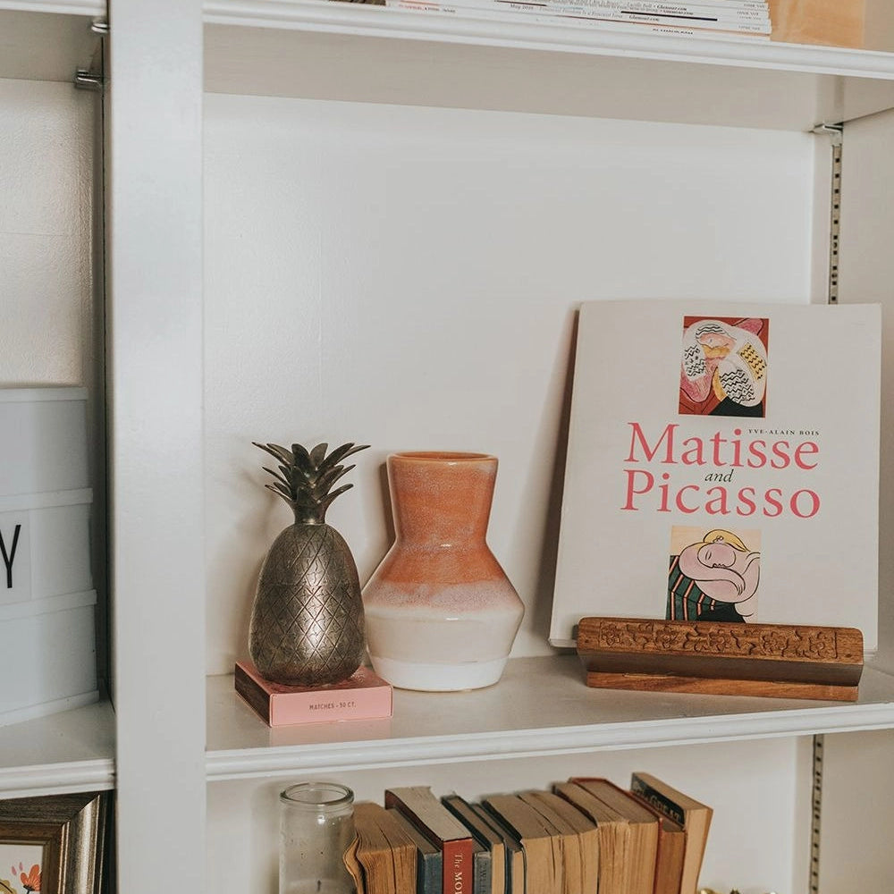 Hand-Carved Cookbook Stand