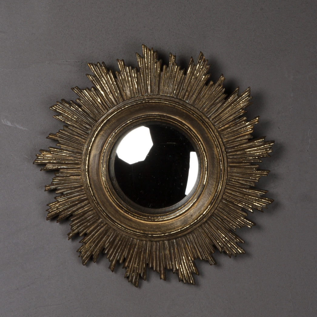 Gold Sun Convex Mirror