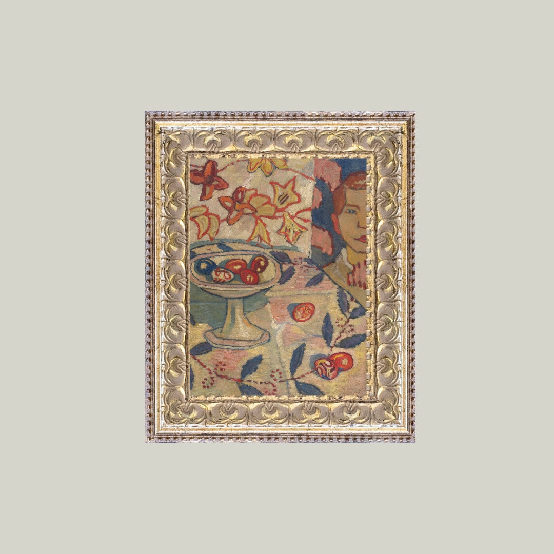 "Still Life with Colored Eggs" Painting Framed Reproduction