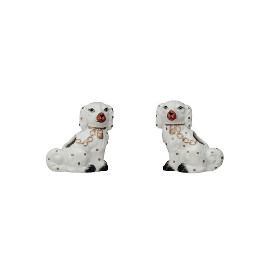Ceramic Staffordshire Dog Toothpick Holder