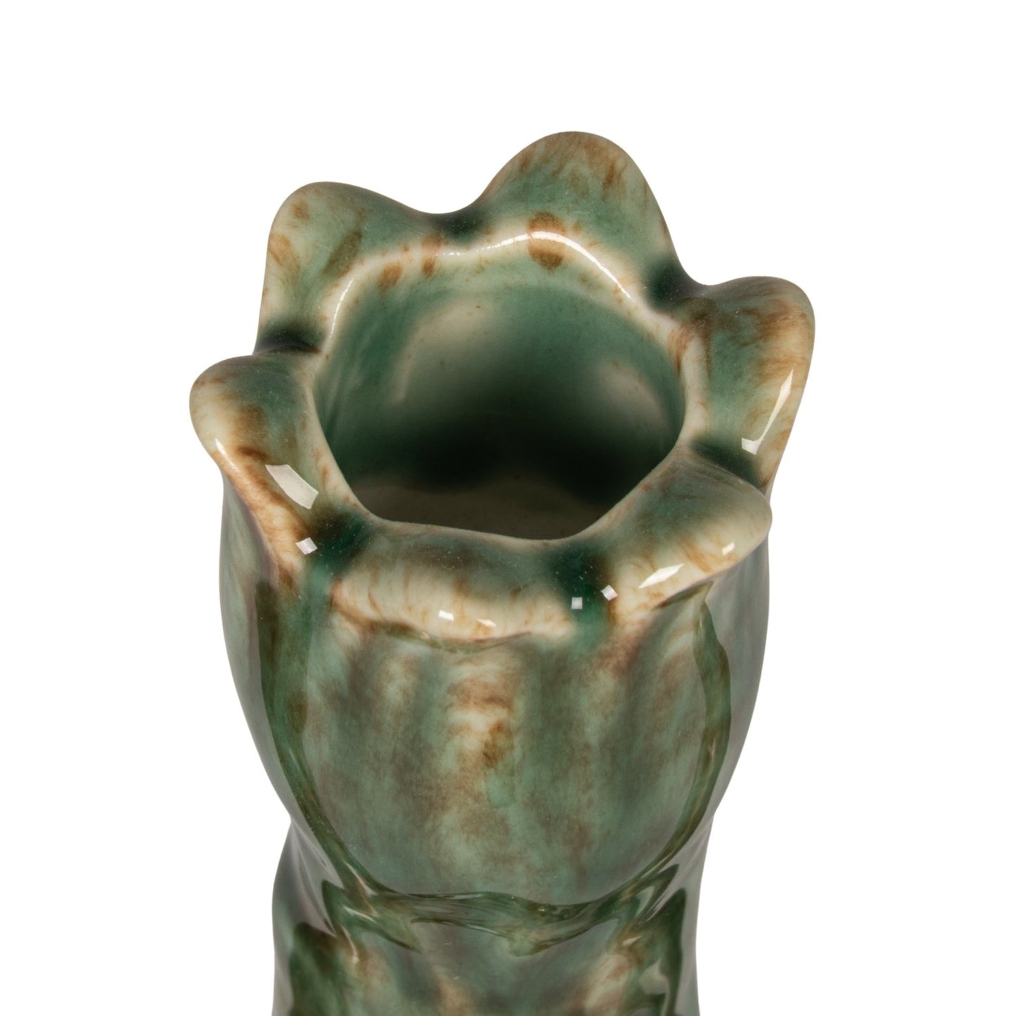 Stoneware Flower Candelabra