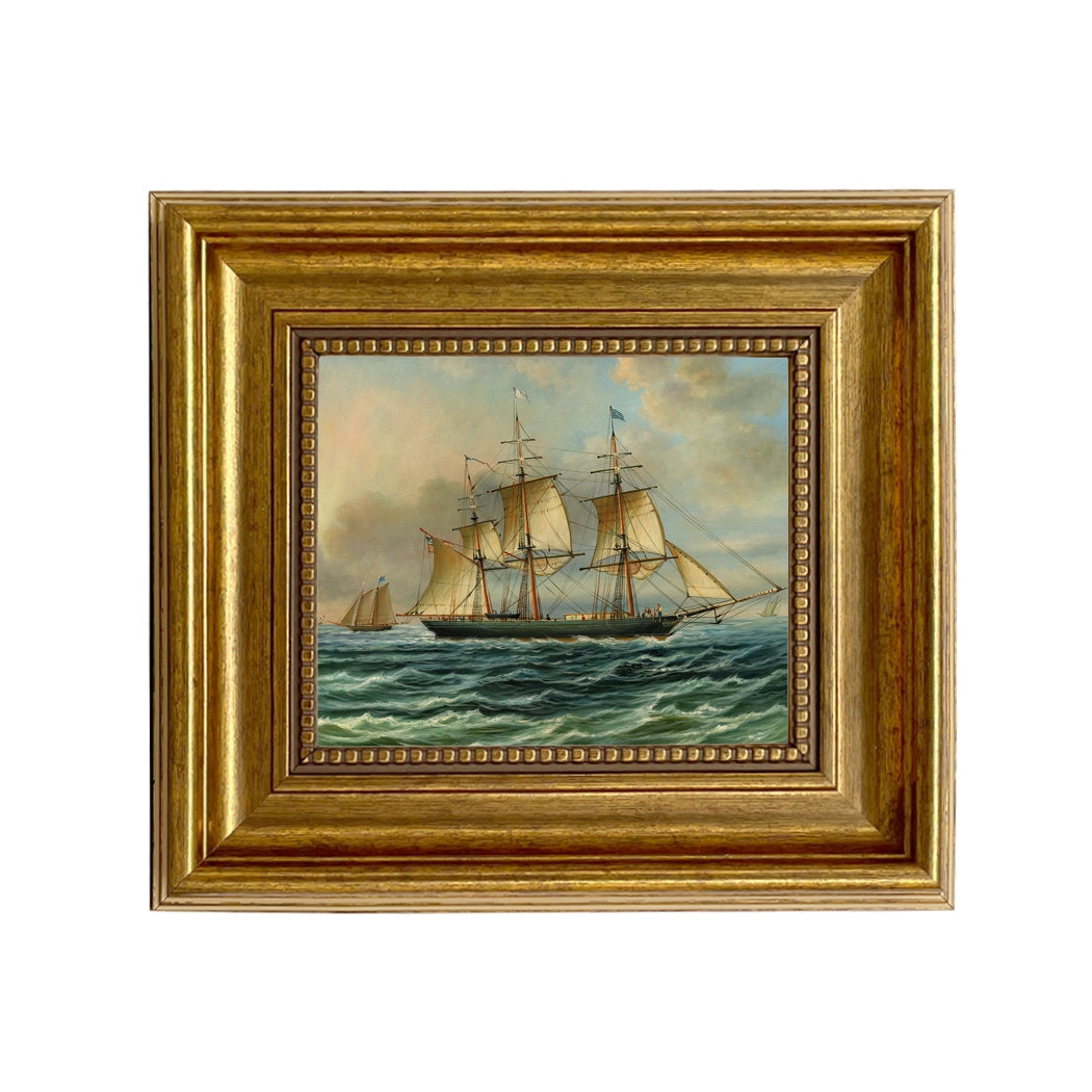 Baltimore Clipper Architect Vintage Painting Print