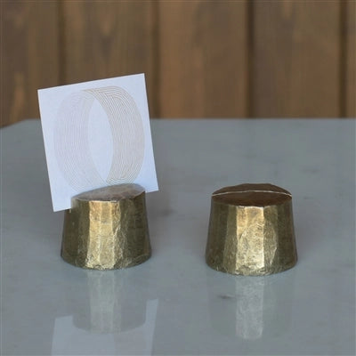 Brass Stump Place Card Holder