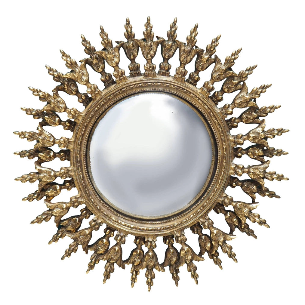 Ornate Sun Convex Mirror