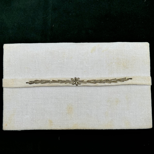 1960s White Beaded Clutch