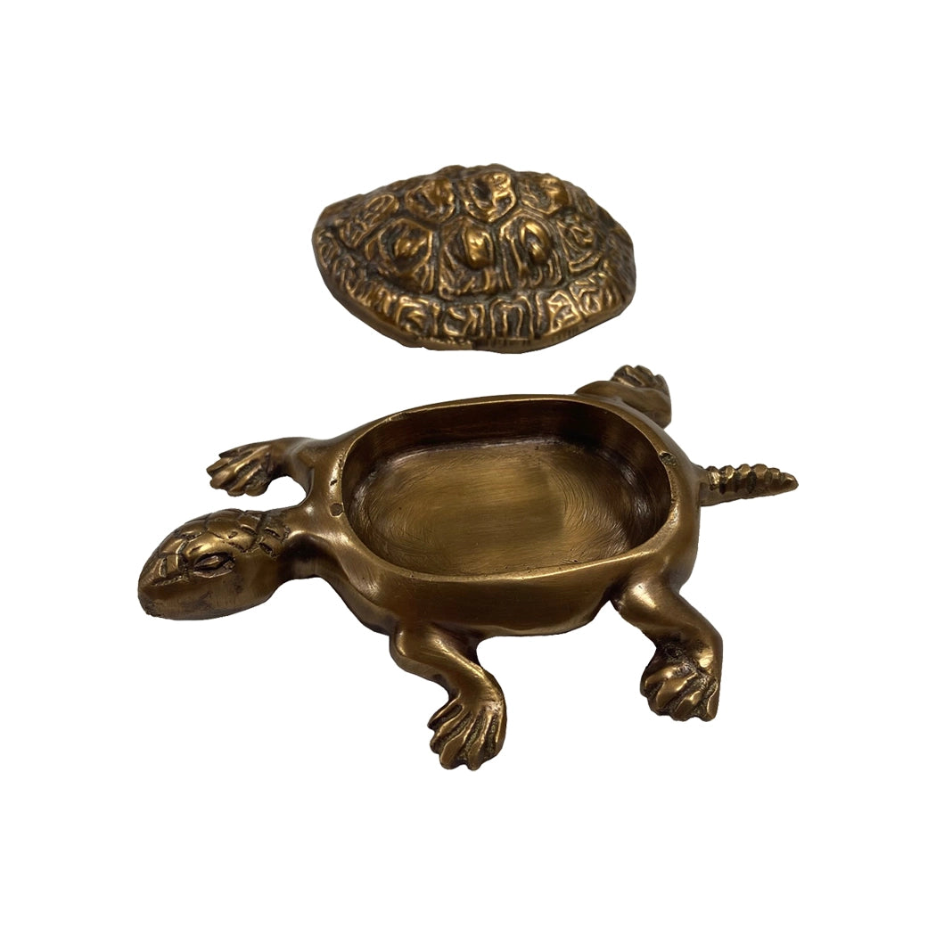 Brass Turtle Trinket Box
