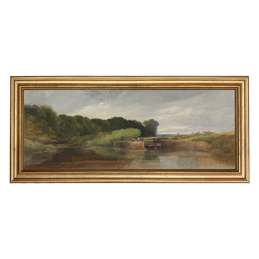By the Water English Landscape Painting Print