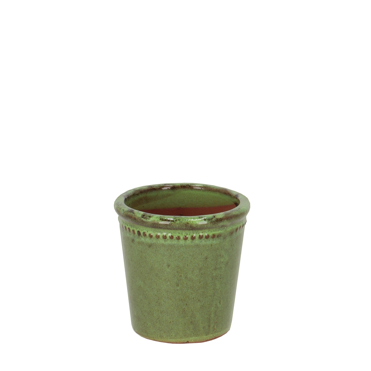 Green Glazed Flower Pot