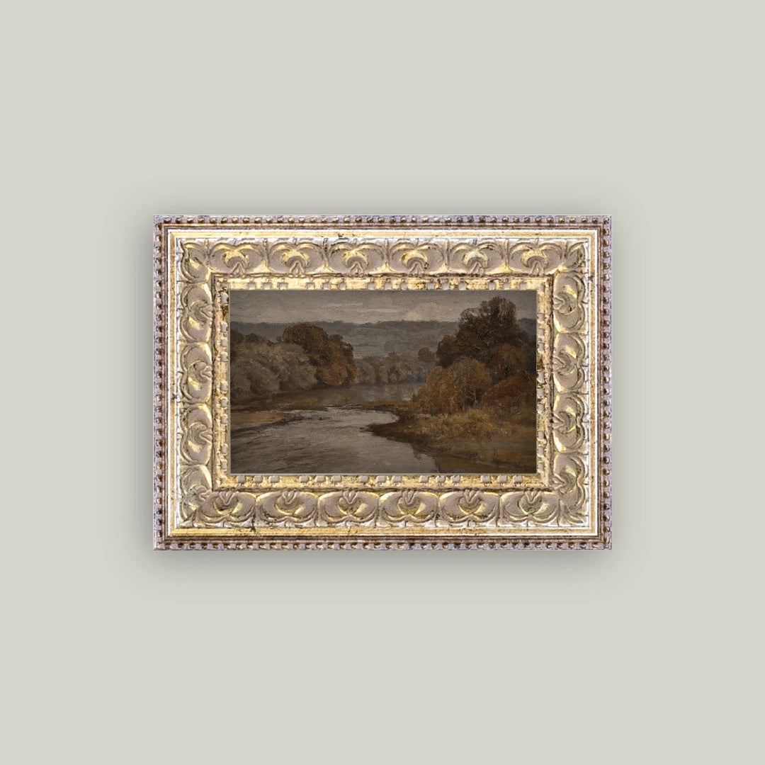 "Autumn River" Painting Framed Reproduction