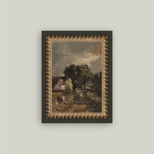 "House By Flatford Mill" Painting Framed Reproduction