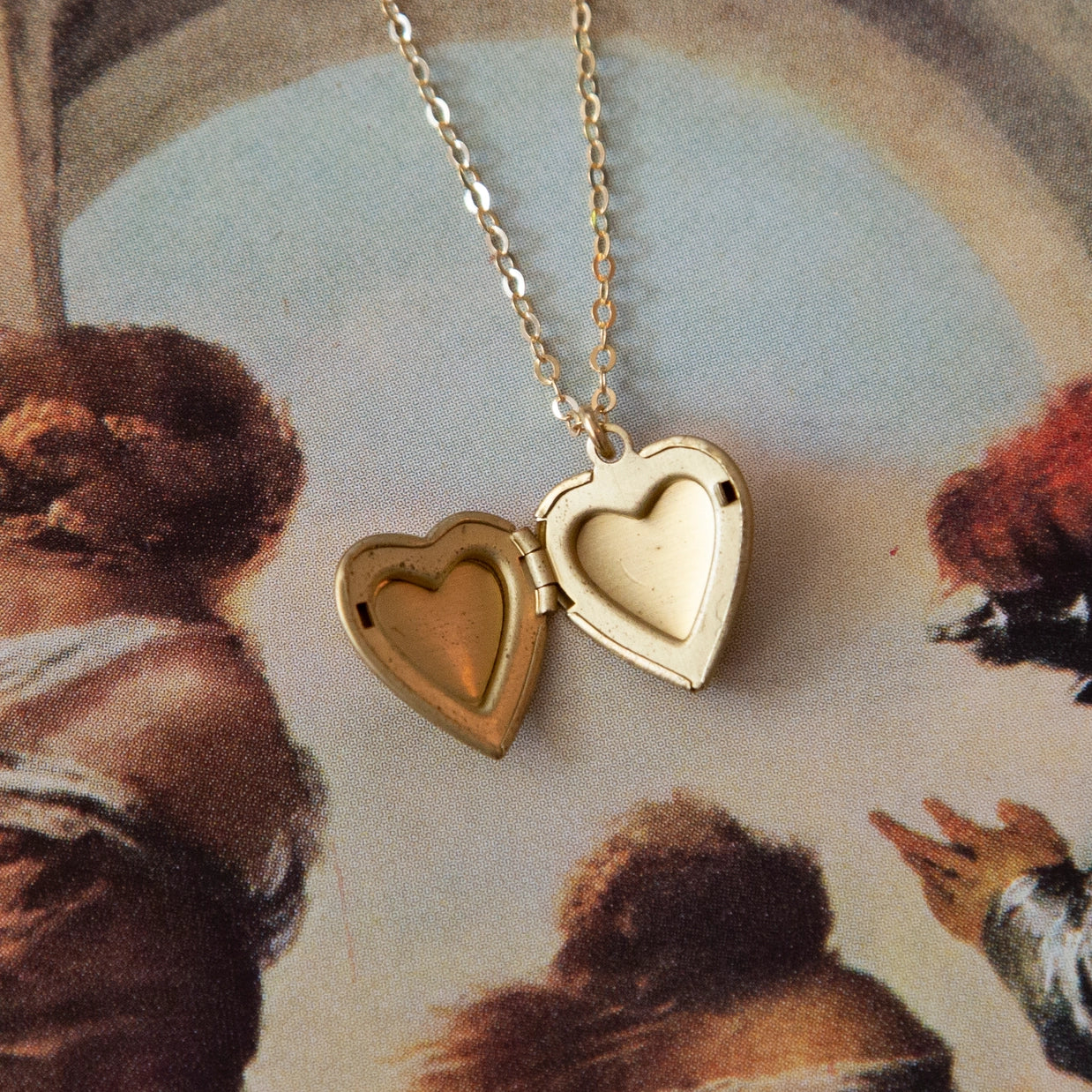 Vintage Mini Heart Locket
