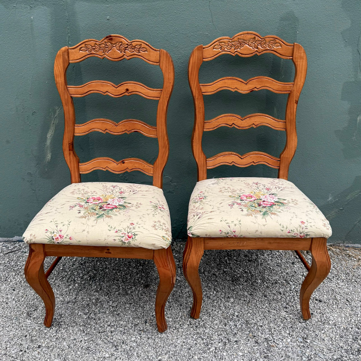 Vintage French Country Side Chairs