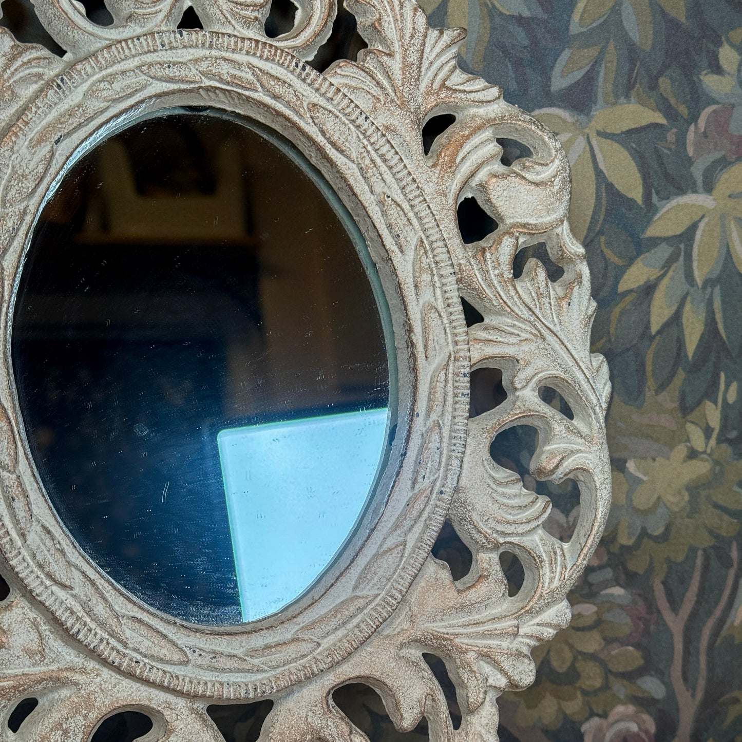 White Iron Wall Mirror