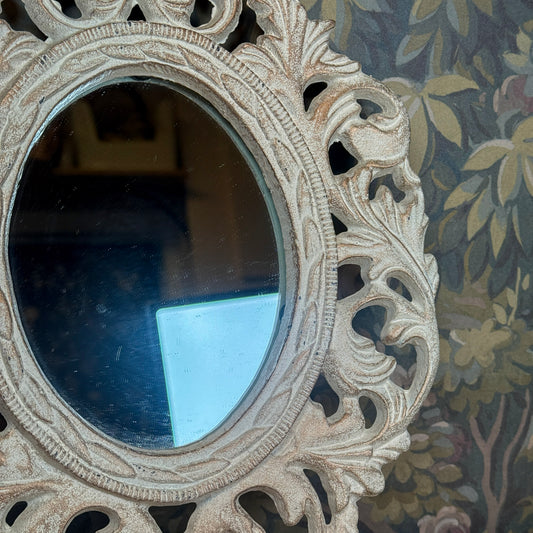 White Iron Wall Mirror