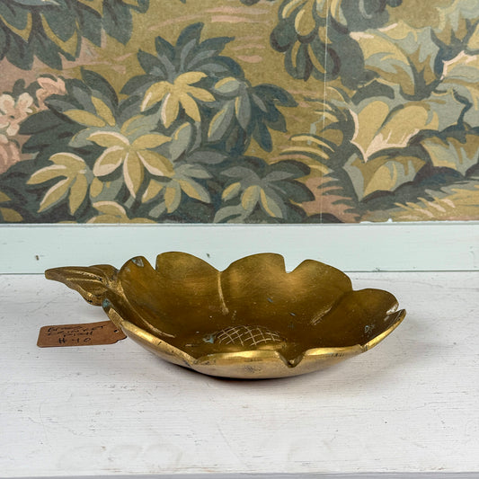 Brass Flower Trinket Dish