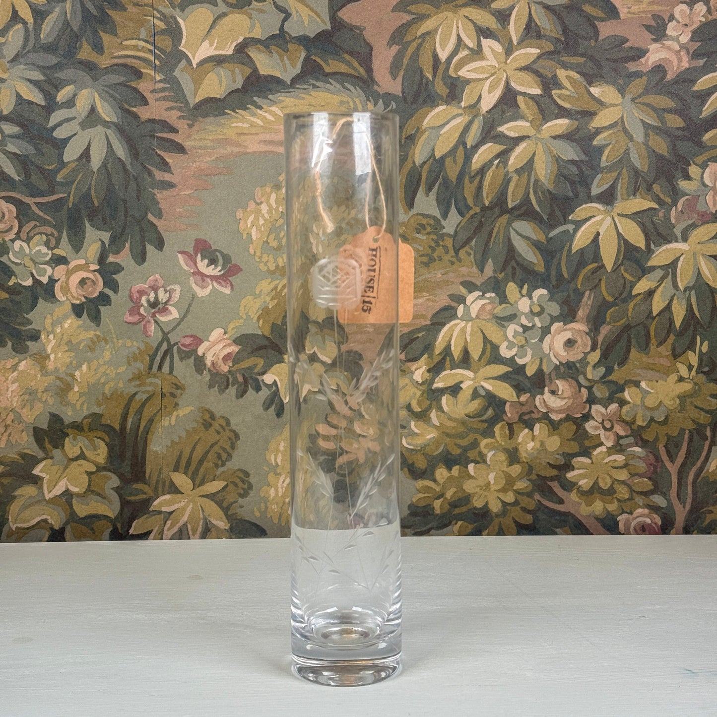 Etched Bud Vase