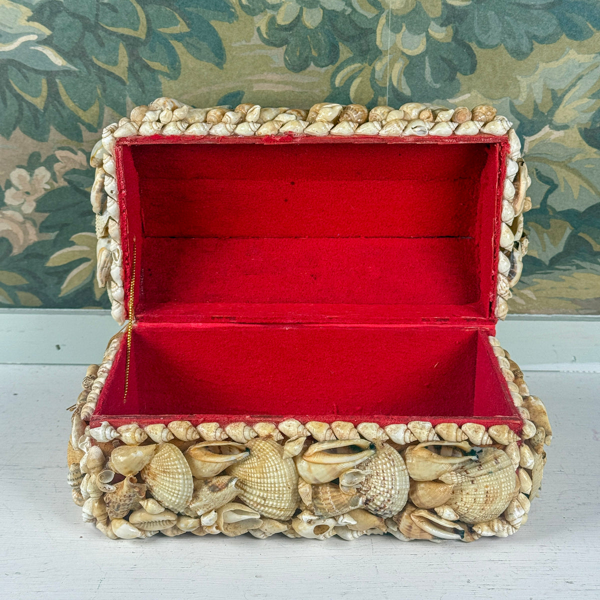 Vintage Shell Encrusted Box