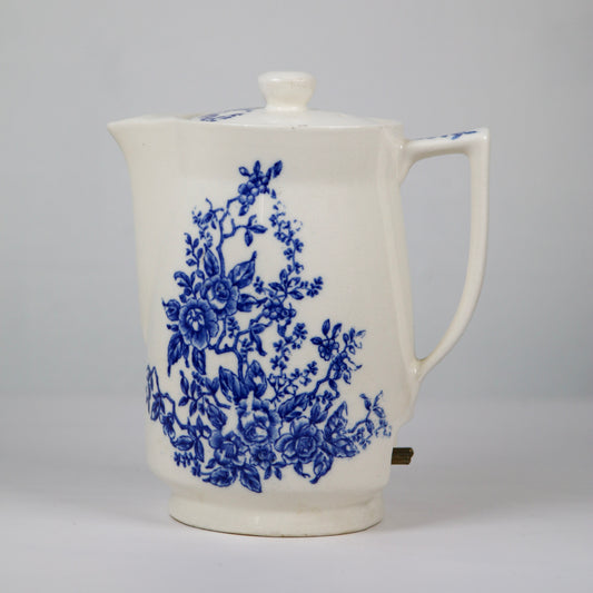 Vakuabt Electric Teakettle – Blue & White, Japan