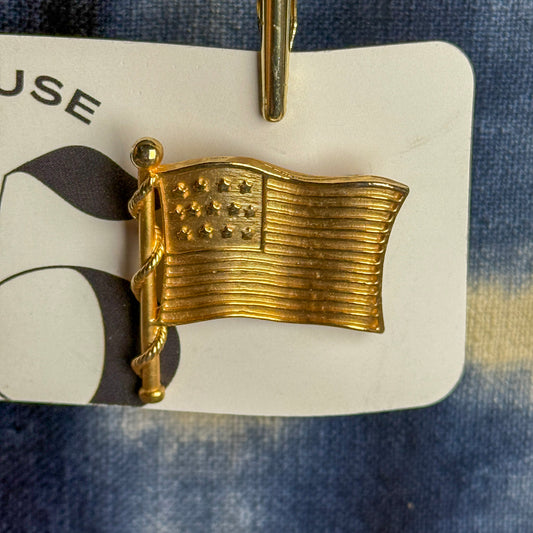 American Flag Brooch