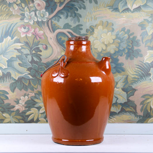 19th Century Brown Glazed Stoneware Jug