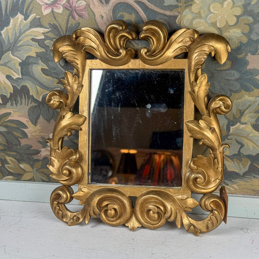 Gold Square Mirror