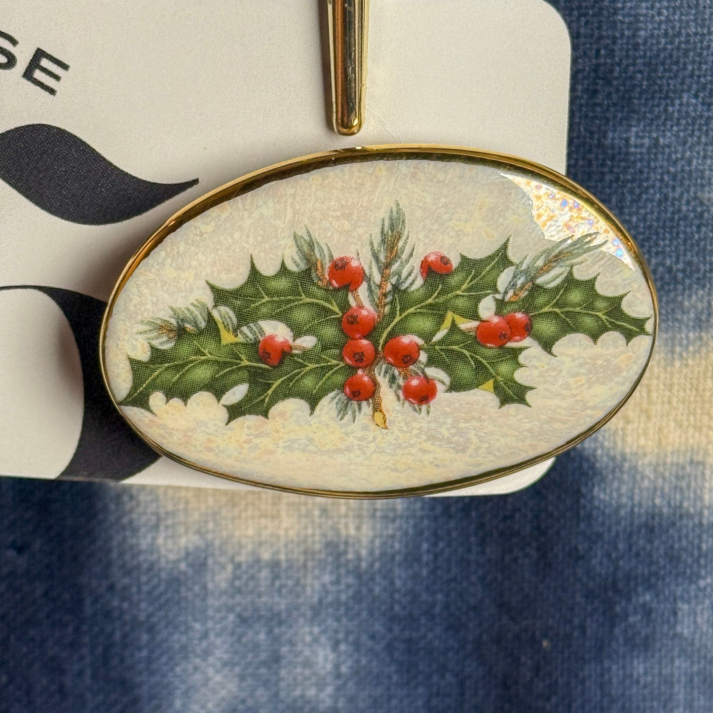 Holly Brooch