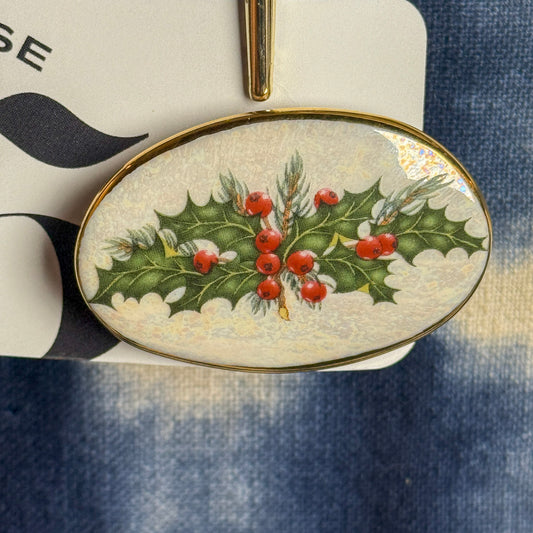 Holly Brooch