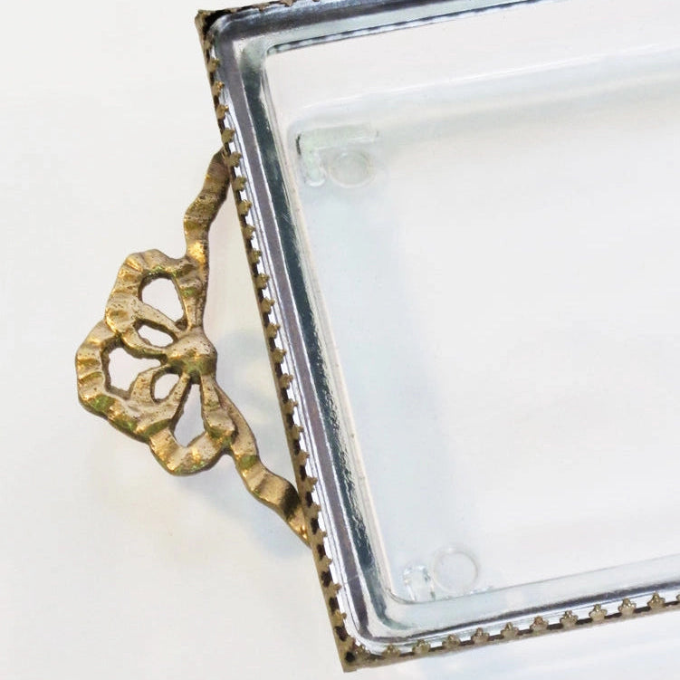 Gold & Glass Long Tray