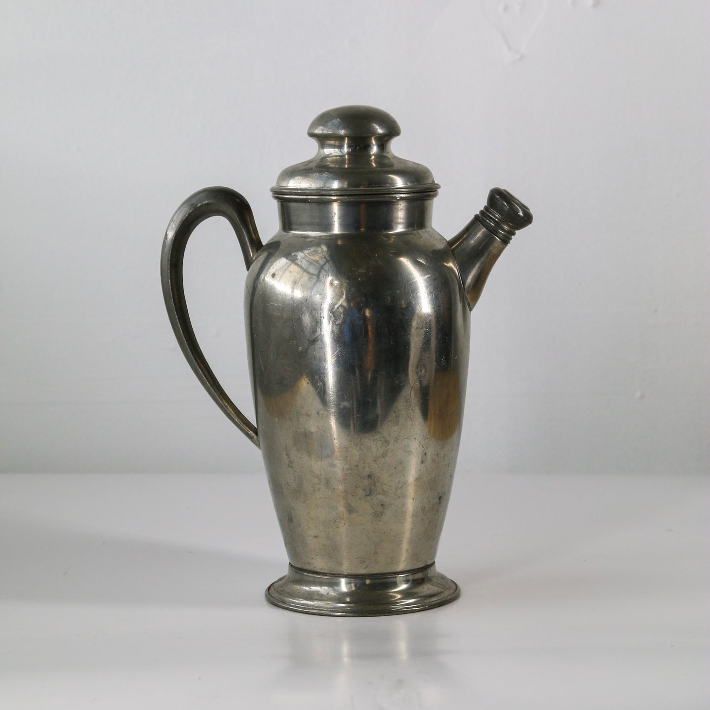 Antique Pewter Cocktail Shaker