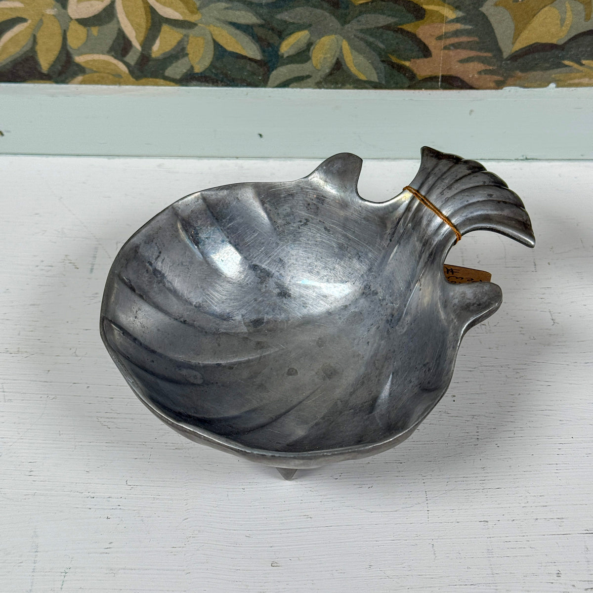 Vintage Wilton Columbian Pewter Fish Catchall