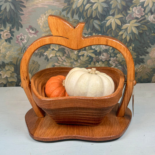 Wooden Apple Nesting Bowl