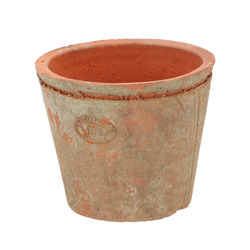 Aged Terracotta Round Flower Pot