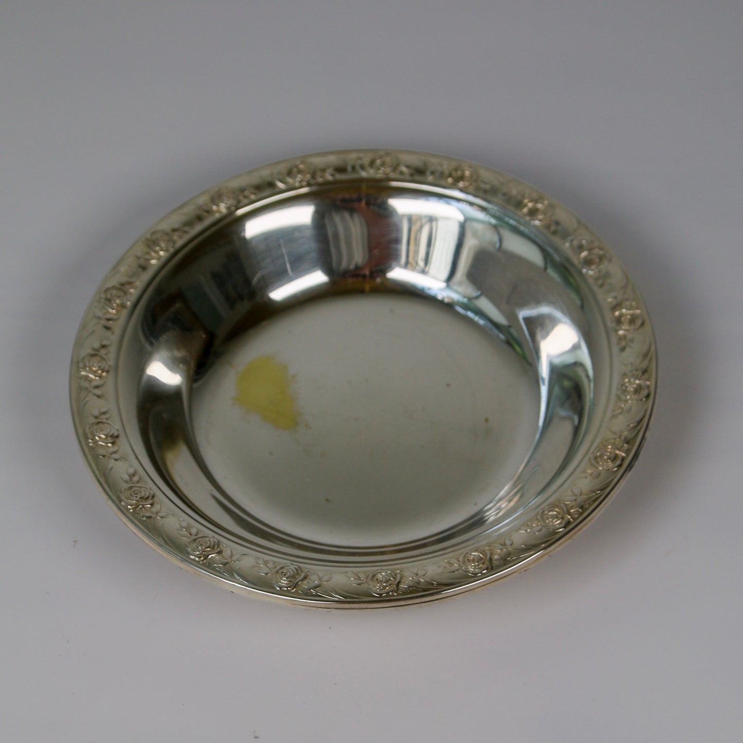 Silver Bowl with Rose Trim – Reed & Barton